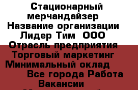 Стационарный мерчандайзер › Название организации ­ Лидер Тим, ООО › Отрасль предприятия ­ Торговый маркетинг › Минимальный оклад ­ 23 000 - Все города Работа » Вакансии   . Мурманская обл.,Оленегорск г.